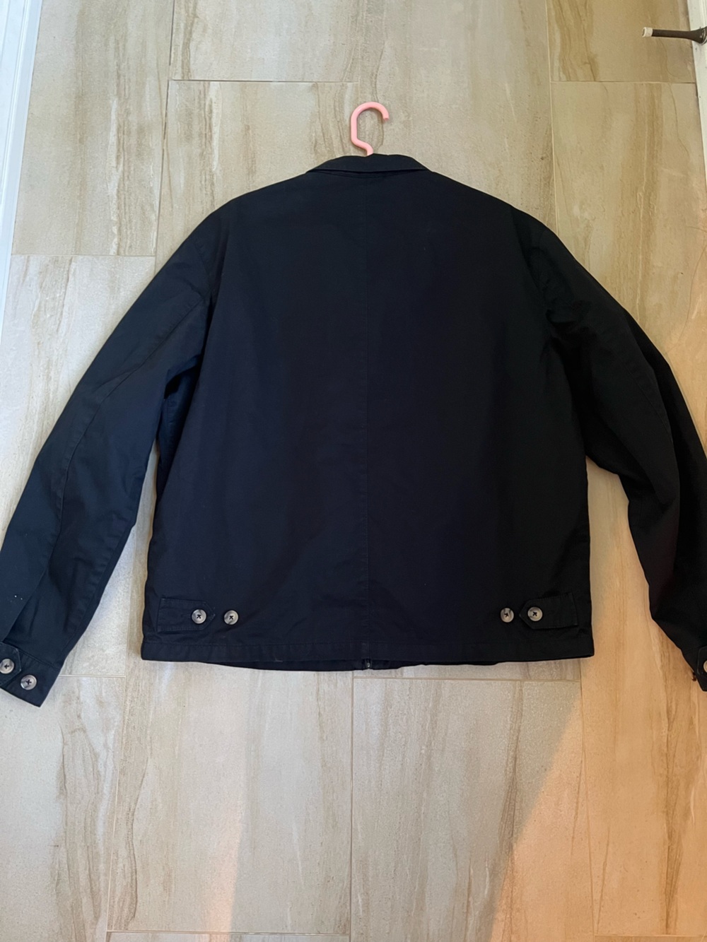 Polo by Ralph Lauren Barracuda Harrington Cotton Navy Jacket with Tartan Lining - Picture 5 of 5
